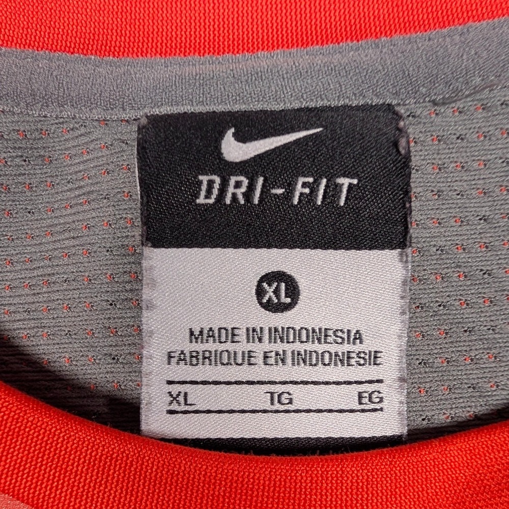 Syracuse Orange Shirt Long Sleeve‎ Mens XL Gray NCAA Basketball Nike Dri-FIT - Picture 3 of 12